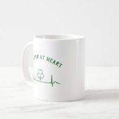 St Patricks Day Beer Mok | Shamrock & Custom Text (Voorkant links)