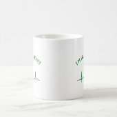 St Patricks Day Beer Mok | Shamrock & Custom Text (Center)