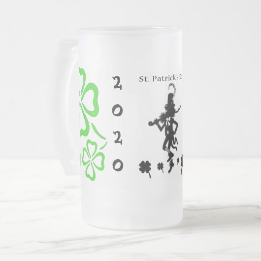 St Patrick's Day Beer Mok Sjabloon (Voorkant links)
