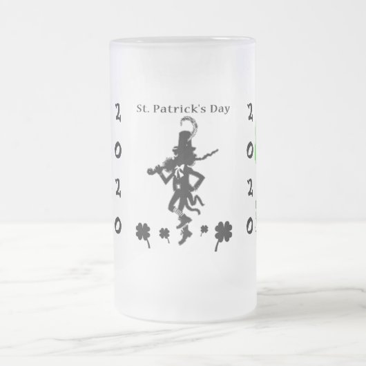 St Patrick's Day Beer Mok Sjabloon (Center)