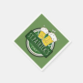 St. Patrick's Day, Beer Mokken, Irish Green Servetten (Hoek)
