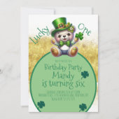 St.Patrick's Day Beer Schattige Gouden Verjaardag  Kaart (Voorkant)