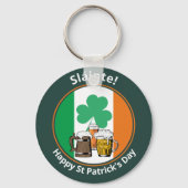 St Patricks Day Beer Sleutelhanger (Voorkant)