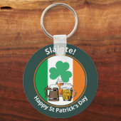 St Patricks Day Beer Sleutelhanger (Voorkant)