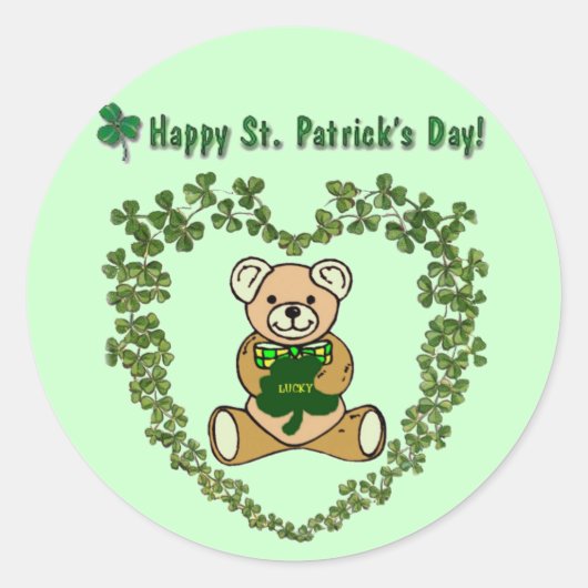 St. Patrick's Day Beer Sticker (Voorkant)