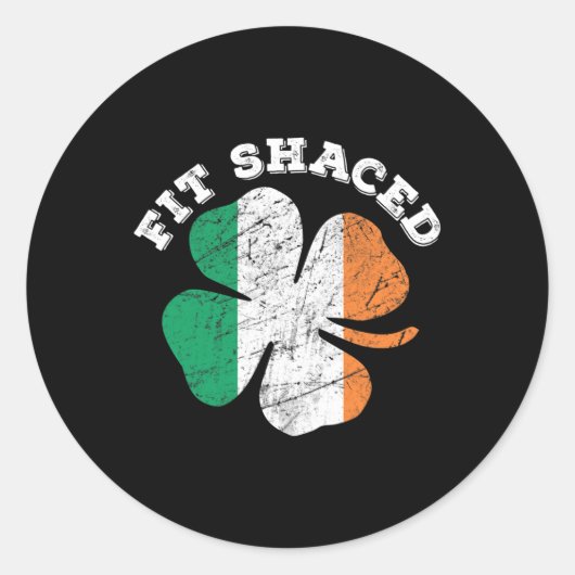 St Patrick's Day Beer Whiskey Drink passen Ronde Sticker (Voorkant)