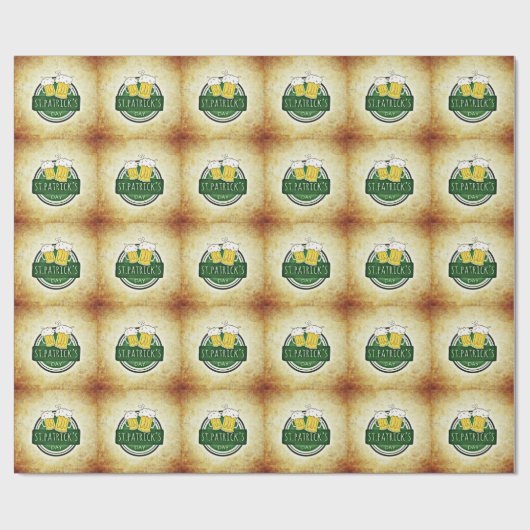 St. Patrick's Day Beers Cadeaupapier (Vlak)