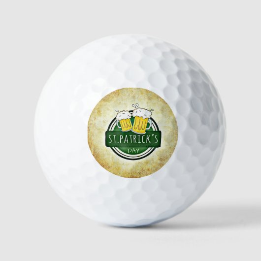 St. Patrick's Day Beers Golfballen (Voorkant)