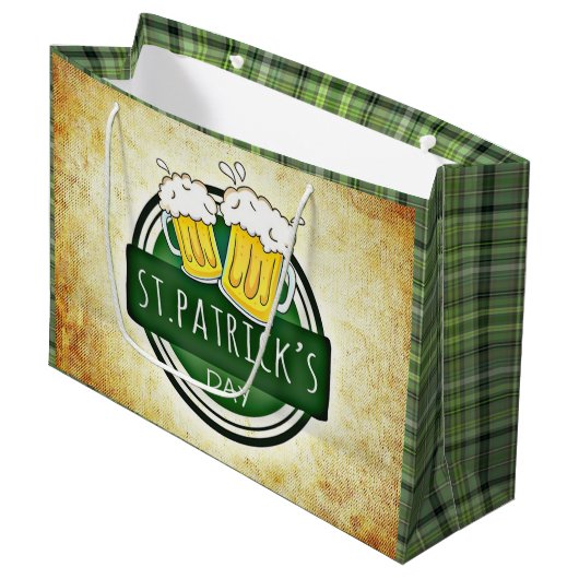 St. Patrick's Day Beers Groot Cadeauzakje (Voorkant Gekanteld)