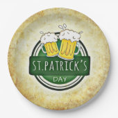 St. Patrick's Day Beers Papieren Bordje (Voorkant)