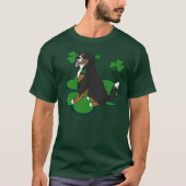 St. Patrick's Day Bernese Mountain Dog T-shirt (Voorkant)