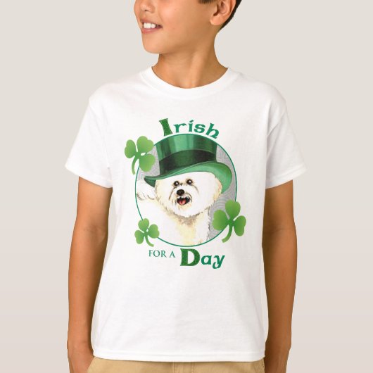 St. Patrick's Day Bichon T-shirt (Voorkant)