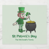 St. Patrick's Day Bier Etiket (Enkel label)