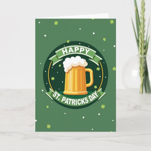 St. Patrick's Day Bier Kaart (Voorkant)