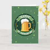 St. Patrick's Day Bier Kaart (Gele Bloem)