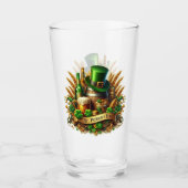 St Patrick's Day Bierelementen Glas (Voorkant)