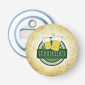 St. Patrick's Day Bieren Button Flesopener (Voorkant)