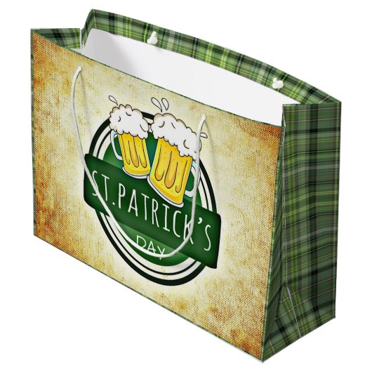 St. Patrick's Day Bieren Groot Cadeauzakje (Achterkant Gekanteld)