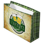St. Patrick's Day Bieren Groot Cadeauzakje (Voorkant Gekanteld)