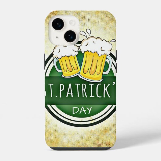 St. Patrick's Day Bieren iPhone Hoesje (Achterkant)