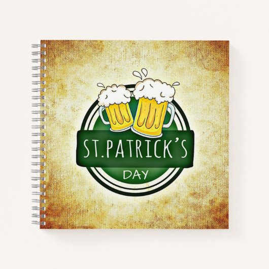 St. Patrick's Day Bieren Notitieboek (Voorkant)