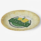 St. Patrick's Day Bieren Papieren Bordje (Gekanteld)
