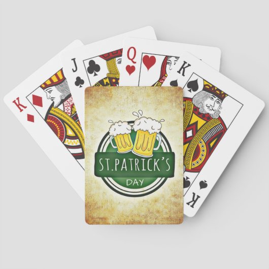 St. Patrick's Day Bieren Pokerkaarten (Achterkant)