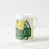 St. Patrick's Day Bieren Porselein Kop (Voorkant rechts)