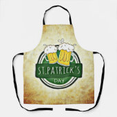 St. Patrick's Day Bieren Schort (Voorkant)