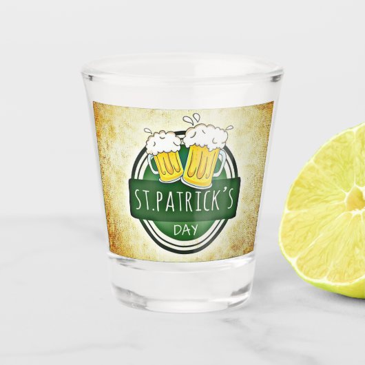 St. Patrick's Day Bieren Shot Glas (Voorkant)
