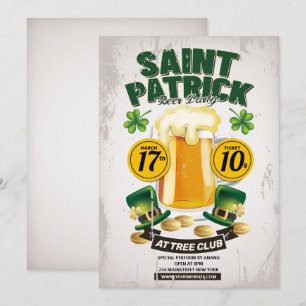 St. Patrick's Day Bierfeest Uitnodiging