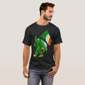 St. Patrick's Day Bigfoot Ierland Vlag T-shirt (Voorkant volledig)