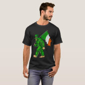 St. Patrick's Day Bigfoot Ierland Vlag T-shirt (Voorkant volledig)