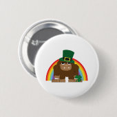 St. Patrick's Day Bigfoot Ronde Button 5,7 Cm (Voorkant /achterkant)