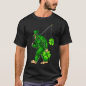 St Patricks Day Bigfoot Sasquatch Iers T-shirt (Voorkant)