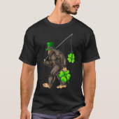 St Patricks Day Bigfoot Sasquatch Iers T-shirt (Voorkant)