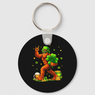 St. Patrick's Day Bigfoot Sasquatch klaver mannen Sleutelhanger
