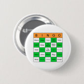 St Patricks Day Bingo Ronde Button 5,7 Cm (Voorkant /achterkant)