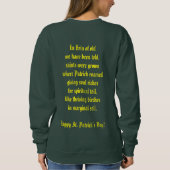St. Patrick's Day Birch tree Sweatshirt (Achterkant)