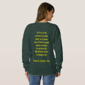 St. Patrick's Day Birch tree Sweatshirt (Achterkant volledig)