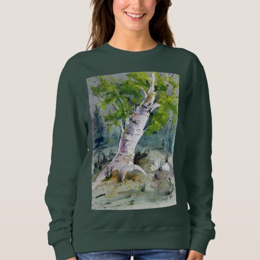 St. Patrick's Day Birch tree Sweatshirt (Voorkant)