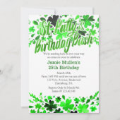 St. Patrick's Day Birthday Bash Waterverf Kaart (Voorkant)