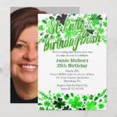 St. Patrick's Day Birthday Bash Waterverf Kaart (Voorkant / Achterkant)