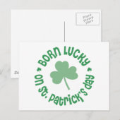 St Patricks Day Birthday Briefkaart (Voorkant / Achterkant)