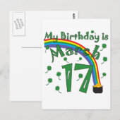 St. Patrick's Day Birthday Briefkaart (Voorkant / Achterkant)