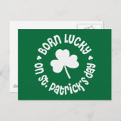 St Patricks Day Birthday Briefkaart (Voorkant / Achterkant)