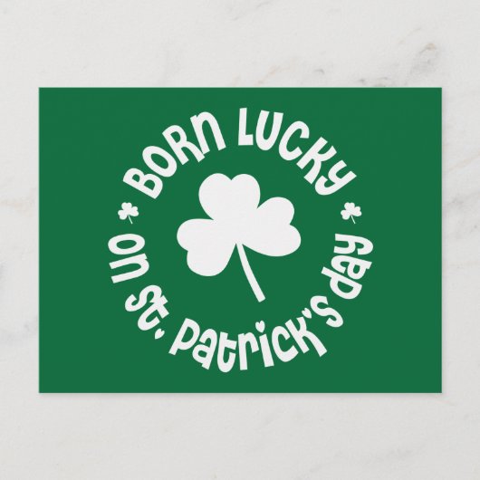 St Patricks Day Birthday Briefkaart (Voorkant)