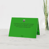 ST Patrick's Day  Birthday Cake Card Kaart (Achterkant)