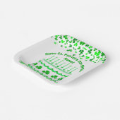St Patrick's Day Birthday Cake Custom Candles Papieren Bordje (Gebogen)
