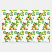 St. Patrick's Day Birthday Eigen naam & leeftijd 3 Inpakpapier Vel (Voorkant 3)